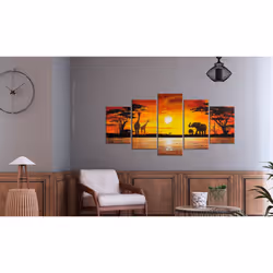 Tableau Tableau africain et ethnique Safari chaud - PD11994-200-100