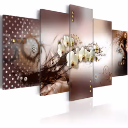 Planete Discount PD11056-200-100, Orchidées, Beige, Marron, Crème, Panneaux MDF, 2000 mm, 1000 mm