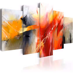 Planete Discount PD8688-100-50, Multicolores, Gris, Orange, Rouge, Panneaux MDF, 1000 mm, 20 mm, 500 mm
