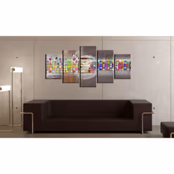 Tableau abstrait (pois) - PD8689-200-100