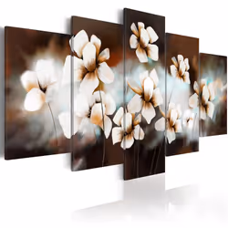 Planete Discount PD11057-200-100, Fleurs variées, Noir, Marron, Crème, Panneaux MDF, 2000 mm, 1000 mm
