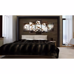 Tableau Fleurs Doux comme la soie - PD11057-200-100