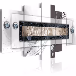 Planete Discount PD8702-200-100, Noir, Gris, Blanc, Panneaux MDF, 2000 mm, 20 mm, 1000 mm