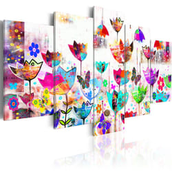 Tableau Fleurs Tulipes dans la pluie - PD11059-200-100