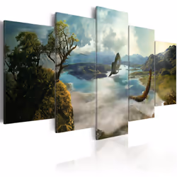 Planete Discount PD9849-200-100, Montagne, Bleu, Vert, Gris, Panneaux MDF, 2000 mm, 20 mm, 1000 mm