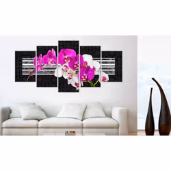 Tableau Fleurs Modest orchids - PD11061-200-100