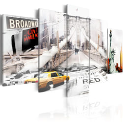 Tableau Villes New York dans le brouiilard - PD12077-200-100