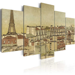 Tableau Vintage Paris au Siècle Dernier - PD12320-200-100