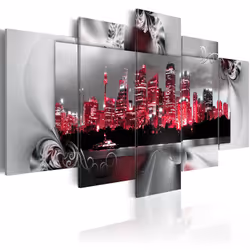 Planete Discount PD12083-200-100, Sydney, Noir, Gris, Rouge, Panneaux MDF, 2000 mm, 20 mm, 1000 mm