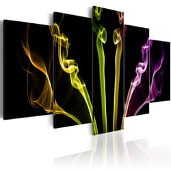 Tableau Rayures multicolores - 5 pièces - PD8725-200-100