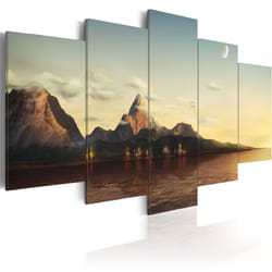 Tableau Lever de soleil dans les montagnes - PD9854-200-100
