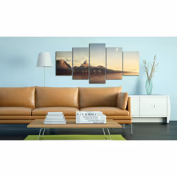 Tableau Lever de soleil dans les montagnes - PD9854-200-100