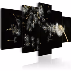 Planete Discount PD11074-100-50, Fleurs variées, Beige, Noir, Blanc, Panneaux MDF, 1000 mm, 500 mm