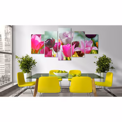 Tableau Fleurs Rouge et joie - PD11076-200-100