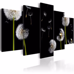 Planete Discount PD11079-200-100, Fleurs variées, Noir, Vert, Blanc, Panneaux MDF, 2000 mm, 1000 mm