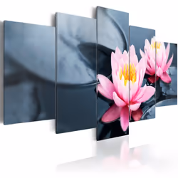 Planete Discount PD11080-200-100, Fleurs variées, Bleu, Rose, Jaune, Panneaux MDF, 2000 mm, 1000 mm