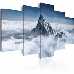 Planete Discount PD9863-100-50, Montagne, Bleu, Gris, Blanc, Panneaux MDF, 1000 mm, 20 mm, 500 mm