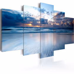 Planete Discount PD9876-200-100, Paysage marin, Bleu, Gris, Turquoise, Panneaux MDF, 2000 mm, 20 mm, 1000 mm