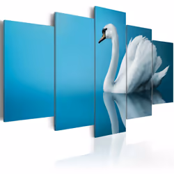 Planete Discount PD8201-200-100, Oiseaux, Bleu, Blanc, Panneaux MDF, 2000 mm, 20 mm, 1000 mm