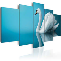 Tableau Cygne sur fond bleu - PD8201-200-100
