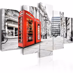 Planete Discount PD12102-100-50, Londres, Noir, Rouge, Blanc, Panneaux MDF, 1000 mm, 20 mm, 500 mm