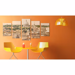 Tableau Villes Toits de la Ville Eternelle - PD12104-200-100
