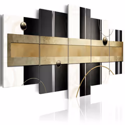 Planete Discount PD8731-200-100, Noir, Or, Blanc, Panneaux MDF, 2000 mm, 20 mm, 1000 mm