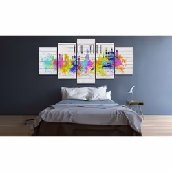 Tableau Villes Colorful New York - PD12107-200-100