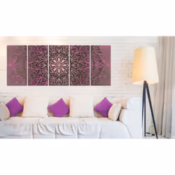 Tableau Zen Pink Mandala - PD12515-225-90