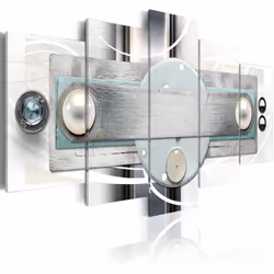 Planete Discount PD8747-200-100, Noir, Bleu, Gris, Turquoise, Blanc, Panneaux MDF, 2000 mm, 20 mm, 1000 mm