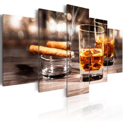 Tableau Nature morte Cigar and whiskey - PD11827-200-100