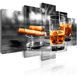 Tableau Nature morte Cigars and whiskey - PD11828-200-100