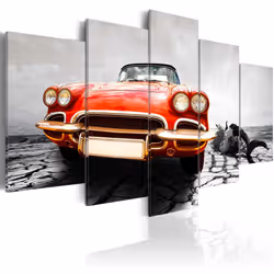 Planete Discount PD12343-100-50, Noir, Rouge, Blanc, Panneaux MDF, 1000 mm, 20 mm, 500 mm