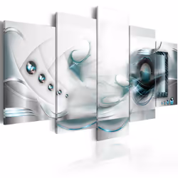 Planete Discount PD8794-200-100, Gris, Perle, Turquoise, Blanc, Panneaux MDF, 2000 mm, 20 mm, 1000 mm