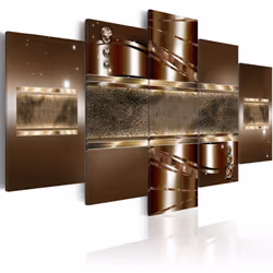 Planete Discount PD8801-200-100, Moderne, Marron, Or, Blanc, Panneaux MDF, 2000 mm, 20 mm, 1000 mm