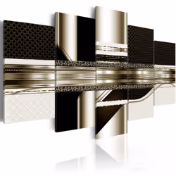 Planete Discount PD8823-200-100, Noir, Or, Blanc, Panneaux MDF, 2000 mm, 20 mm, 1000 mm
