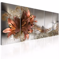Planete Discount PD8885-225-90, Fleurs et plantes, Beige, Noir, Gris, Rouge, Blanc, Panneaux MDF, 2250 mm, 20 mm, 900 mm