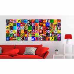 Tableau Colourful Abstraction - PD8889-225-90
