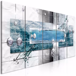 Planete Discount PD8893-225-90, Moderne, Bleu, Gris, Panneaux MDF, 2250 mm, 20 mm, 900 mm