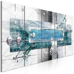 Tableau Mysterious Mechanism (5 Parts) Narrow Blue - PD8893-225-90
