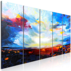 Tableau Colourful Sky (5 Parts) Narrow - PD8897-225-90