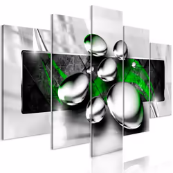 Planete Discount PD8900-200-100, Moderne, Noir, Vert, Gris, Argent, Panneaux MDF, 2000 mm, 20 mm, 1000 mm