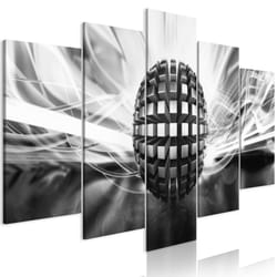 Tableau Metal Ball (5 Parts) Wide Black and White - PD8901-200-100
