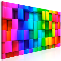 Tableau Colourful Cubes (5 Parts) Narrow - PD8905-225-90
