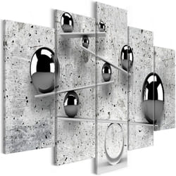 Tableau Balls and Concrete (5 Parts) Wide - PD8911-200-100