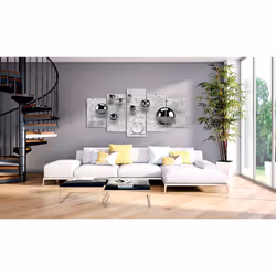 Tableau Balls and Concrete (5 Parts) Wide - PD8911-200-100