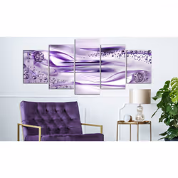 Tableau Underwater Harp (5 Parts) Wide Violet - PD8912-200-100