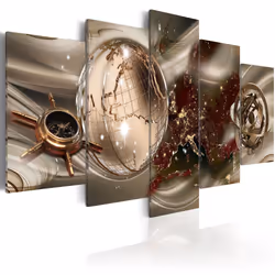 Planete Discount PD8914-200-100, Moderne, Marron, Or, Panneaux MDF, 2000 mm, 20 mm, 1000 mm