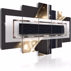 Planete Discount PD8919-200-100, Moderne, Noir, Gris, Jaune, Panneaux MDF, 2000 mm, 20 mm, 1000 mm