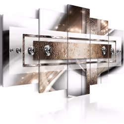 Planete Discount PD8920-200-100, Moderne, Marron, Gris, Blanc, Panneaux MDF, 2000 mm, 20 mm, 1000 mm